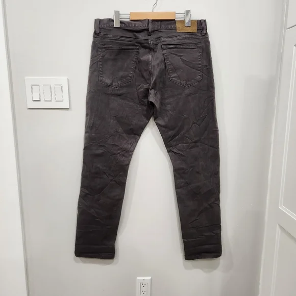 NWOT Todd Snyder Slim Garment Dyed 5 Pocket Twill Pants 33/32 Brown Stretch - Picture 2 of 13